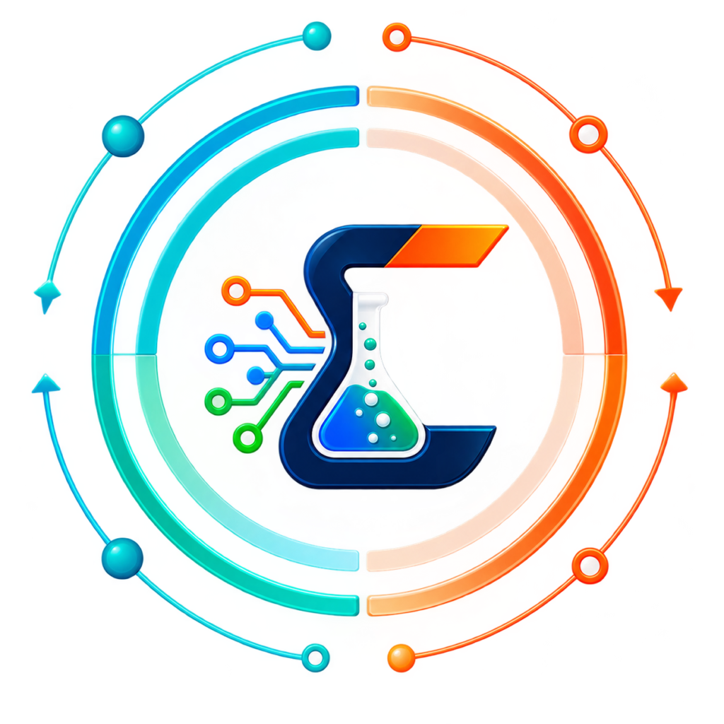 Futuristic Orbital Laboratory Emblem